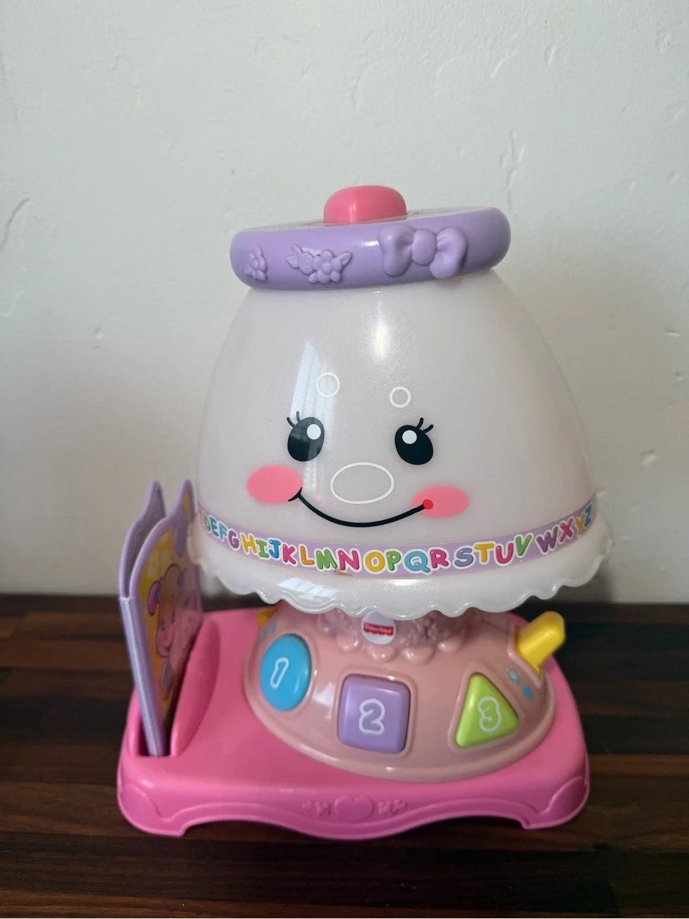 Interactive  Fisher-Price Purple Learning Lamp for Toddlers